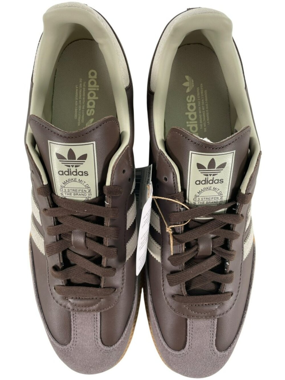 Adidas Samba OG Shoes Brown Leather Suede Sporty Retro Sneakers Men's Sz 13 NEW - Picture 7 of 11